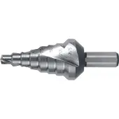 RUKO Hss Ø 6.0-26.75 Mm Step Drill Bit Argenté
