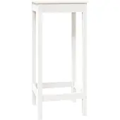vidaXL Table de bar blanc 50x50x110 cm pin massif
