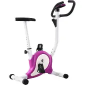 vidaXL Vélo d'appartement avec entraînement par courroie Lila