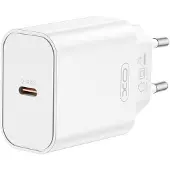 XO Chargeur mural compact CE32 USB-C PD 20 W Adaptateur de voyage blanc