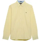 Superdry Preppy Oxford Long Sleeve Shirt Jaune S Homme