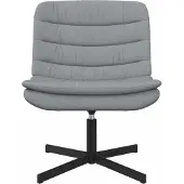 vidaXL Chaise pivotante gris clair 63 x 75 x 76 cm Tissu