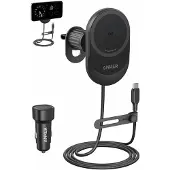 Anker Chargeur de voiture sans fil magnétique MagGo 15W, Adaptateur pour véhicule, Noir