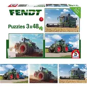 Schmidt Spiele Puzzle Fendt 1050 Vario / 724 Vario / 6275L, 3x48 Pièces - 26 à 50 pièces