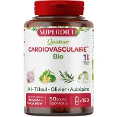 SuperDiet Quatuor Ail Bio Cardiovasculaire Gélule - 10% avec le code: 926CE 150 pc(s) Capsule(S)