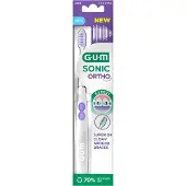 Gum Sonic Ortho, brosse à dents sonique alimentée par batterie