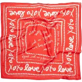 Comma Foulard rouge / blanc