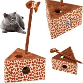 Nobleza Jouet pour chat arbre boule poisson griffoir
