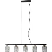 ITALUX SIMONA PND-40814-5-BK-HBR Lampe suspendue