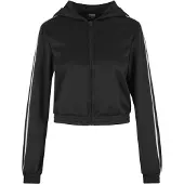 Urban Classics Cropped Tracksuit Jacket Noir L Femme