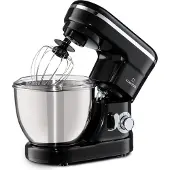 Klarstein Bella Mini batteur 1200 W 6 vitesses 4 litres inox fonction pulse