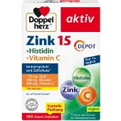 Doppelherz Zinc 15 mg+Histidine+Vit.C Depot active 100 pcs