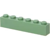 LEGO 250 briques 1x6, vert sable