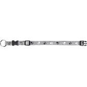 Trixie Collier Silver Reflect 40–65 cm/25 mm noir/gris argenté