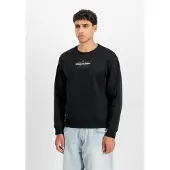 Alpha industries Sweat-shirt 'Foam' gris foncé / noir / blanc