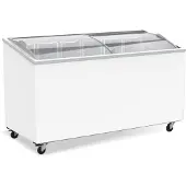 CombiSteel Congélateur coffre avec couvercle en verre, 461 litres