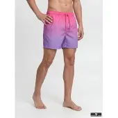Jack & Jones Maui Horizon Dip Dye Swimming Shorts Violet,Rose L Homme