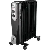 Gutfels Huile Radiateur HR32009sw bk 9 ailettes, Radiateur, Noir