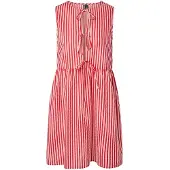 Pieces Jolly Tie Sleeveless Short Dress Rose L Femme