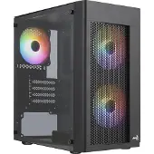 Aerocool HEXFORMBKV2 Boitier PC Micro ATX 3 Ventilateurs FRGB Noir