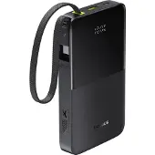 Baseus Power Bank 10000 mAh 22,5 W + câble intégré Type-C, EnerFill FC51 Bipow 2 Pro, noir