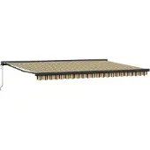 vidaXL Store extensible vert et jaune 500 x 300 x 165 cm