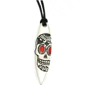 Silver+Surf Argent + crâne de surf en argent, taille XL