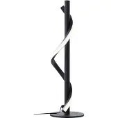 Brilliant Lampe de table LED noire EUNICE |Lampe de table 40cm de hauteur | 6,5W 700 lumens 4000 Kelvin | Métal/plastique