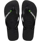 Havaianas Brasil Logo Flip Flops Noir EU 45-46