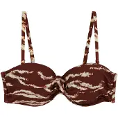 We fashion Hauts de bikini crème / rouge foncé