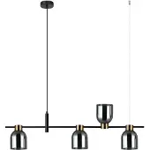 ITALUX SERVIO PND-66892-4-BK-SG Lampe suspendue