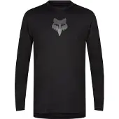 FOX Hommes, Maillot de cyclisme, Ranger LS Jersey Head (XXL), Noir, XXL