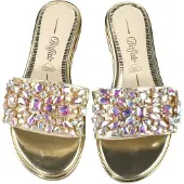 Buffalo Mule 'Kira' bleu clair / or / rose
