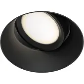 Maytoni Luminaire encastré à œillet mobile rond noir 1xGU10 50W Dot
