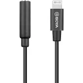 Boya By-k3 3.5mm Female Trrs Male Lightning Cable Adapter Clair