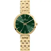 Jacques Lemans Montre Milano Gold Green