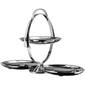 Famanu Table d'appoint argentée
