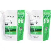 VICHY Dercos Shampooing Anti-Pelliculaire Cheveux Secs Eco-Recharge 2x390 ml Shampooing