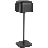 Olympia Lampe de table Lucca, dôme carré noir, 300 mm