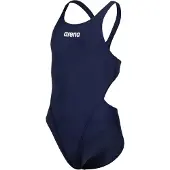 Arena Team Tech Solid Swimsuit Bleu 12-13 Years Fille