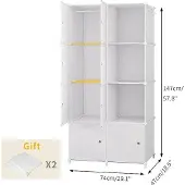 Famanu Armoire 74 x 40 x 150 cm