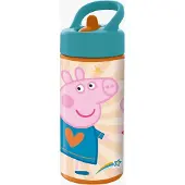 Pipsa Possu Gourde - Peppa Pig - Multicolor - 410 ml - Sans BPA - Poignée intégrée
