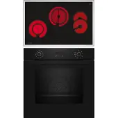 NEFF Backofen-Set, Einbau, B2CCG6AK3 + T18SDH9L0, Backofen, Elektrokochfeld, BX48PB0