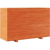 vidaXL Jardinière cire marron 110x40x72 cm bois de pin massif