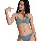 Roxy Essentials Sd Athletic Triangle Bikini Top Gris L Femme