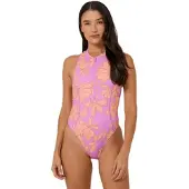 Salty Crew Shorty Sans Manches Avec Fermeture éclair Devant Rose Parade Surf