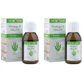 Norsan Omega-3 VEGAN Huile d'algue Citron 2x100 ml Huile