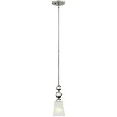 HINKLEY Suspension Zelda, nickel poli, 1xE27x60W, métal, dimensions : 120x12x12 cm, IP20,