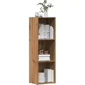 vidaXL Bibliothèque chêne artisanal 36x30x114 cm bois d'ingénierie