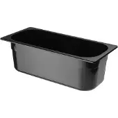 Hendi Eiscreme-Behälter Polycarbonat, 5L, Schwarz, 360x165x(H)120mm